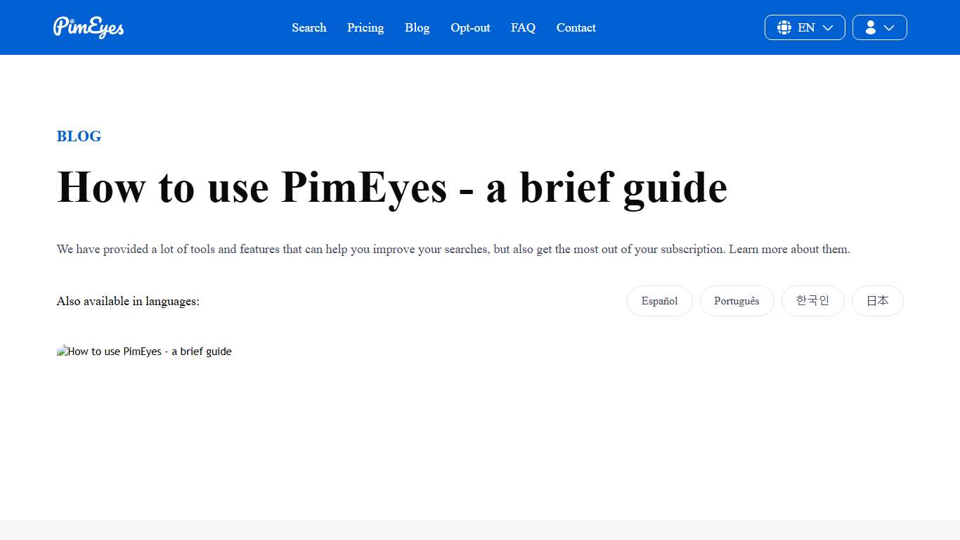 How to Use PimEyes | PimEyes' Blog | PimEyes